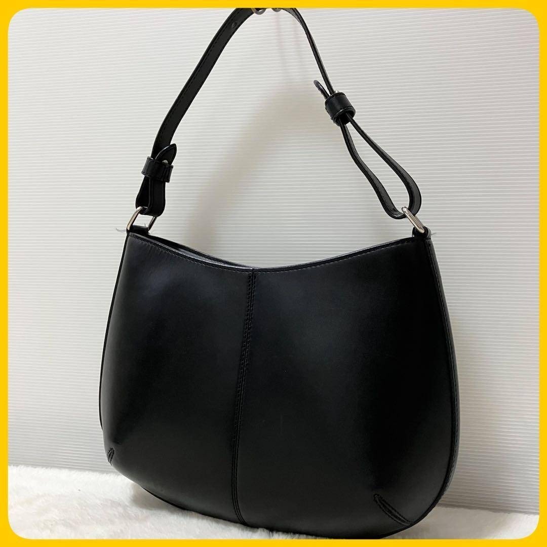極美品 SOMES ソメスサドル 本革 ワンショルダー バッグ 黒 肩掛け拍卖