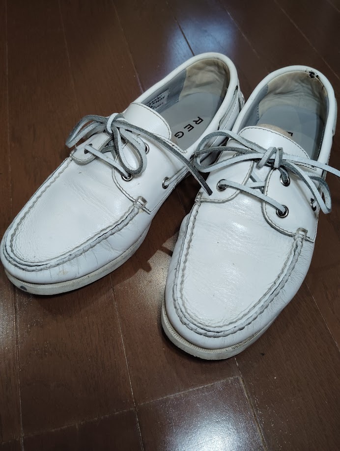 REGAL デッキシューズ 24cm 554R AE 9B Used 素足25cmで履いていました。拍卖