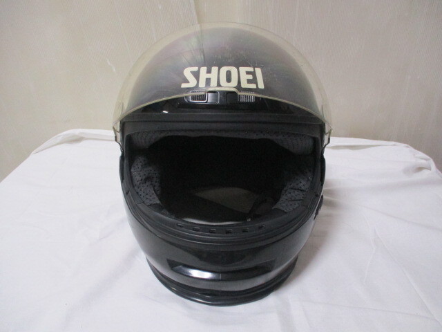 G∝213 ヘルメット SHOEI TX C種 L シールド C-11 FIBERGLASS AND ZYTEL ショウエイ 検:フルフェイス 当時物 旧車 レトロ ジャンク品拍卖