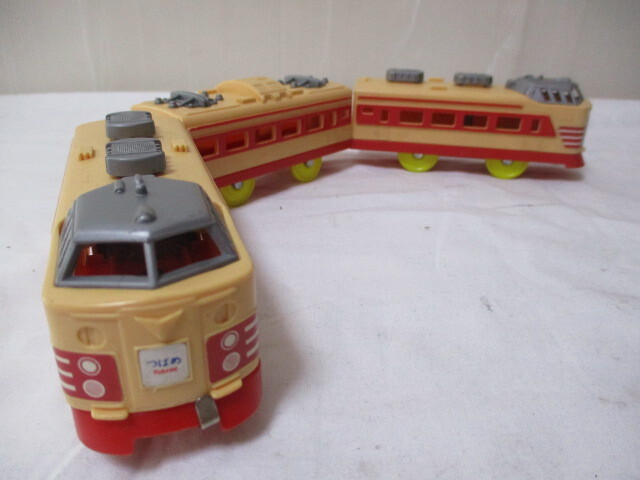 G∝164 プラレール L特急 つばめ 国鉄 車両 前スイッチ トミー 日本製 前スイッチ TOMY JAPAN 検:急行列車 当時物 鉄道 絶版品 ジャンク品拍卖