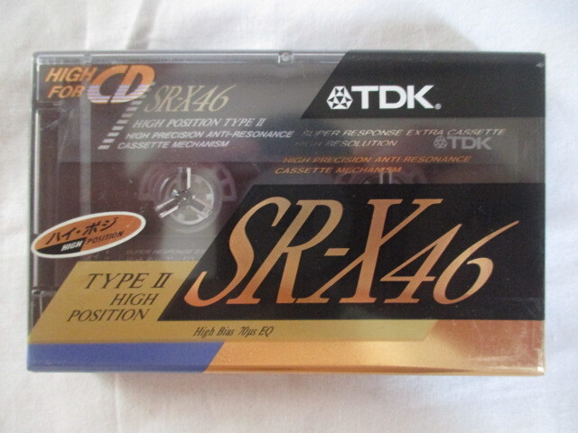 G♪昇189 カセットテープ SR-X 46 TYPEⅡ 未開封品 ハイポジション テープ 検:オーディオ機器 記録媒体 未開封 未使用 ハイポジ拍卖