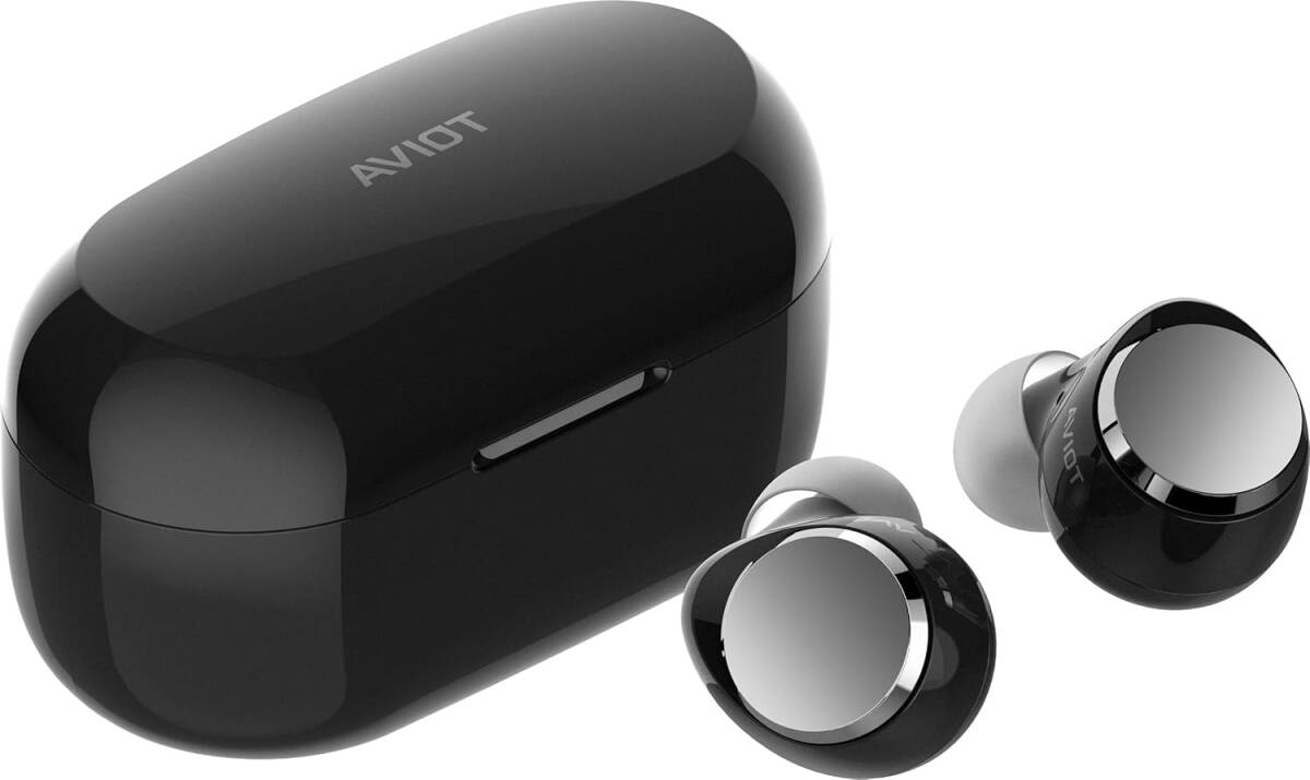 【特価セール】AVIOT TE-V1R ワイヤレスイヤホン|LDAC|最大62時間|アダプティブハイブリッドノイズキャンセリング 低遅延(ブラック拍卖