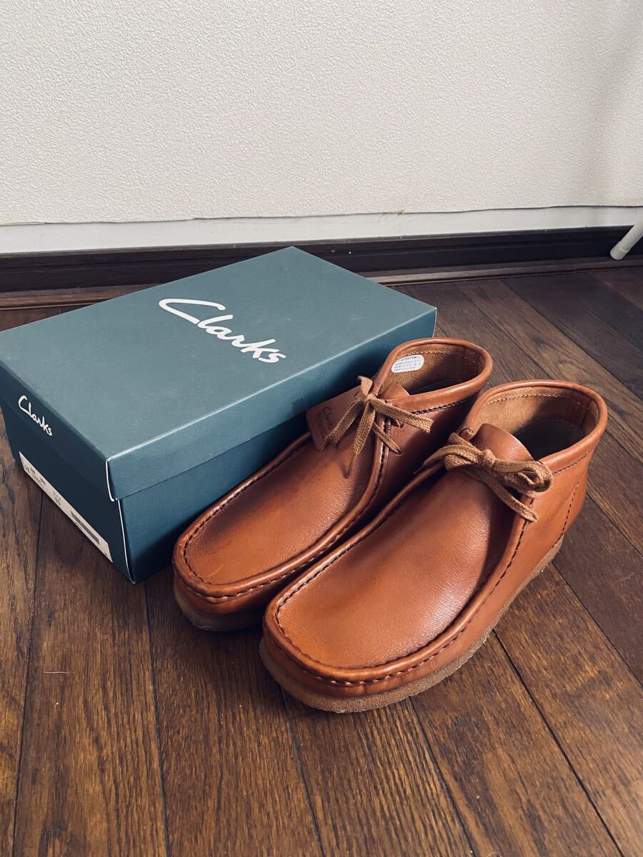 美品 Clarks WALLABEE クラークス ワラビー original タン革 UK9 27cm拍卖