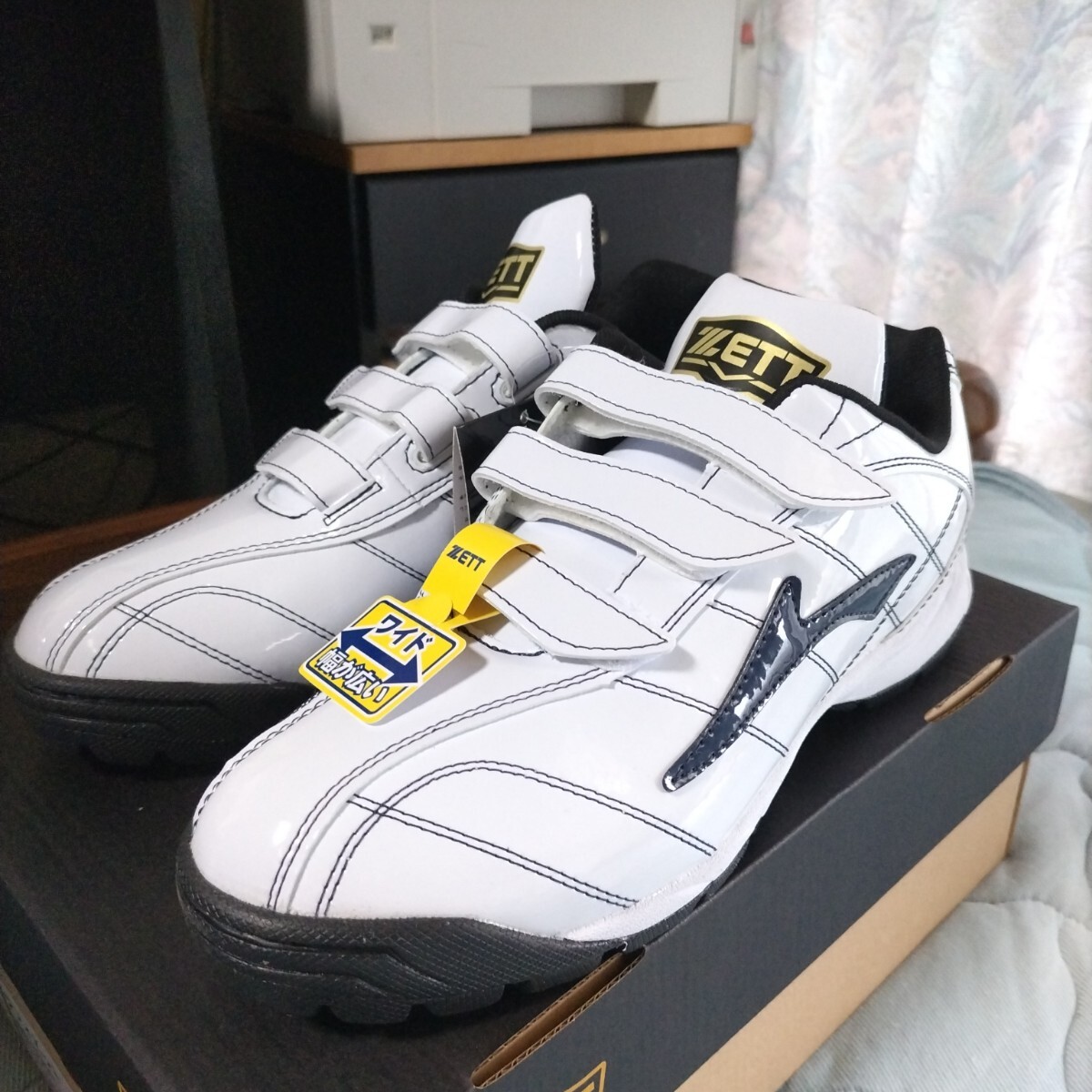 ■新品■ゼット ラフィエット BSR8017C ホワイトxネイビー 28.0cm 野球 トレーニングシューズ拍卖