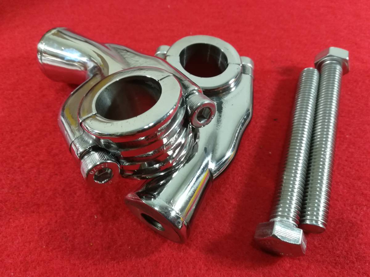 ステンレス ハンドル ポスト ライザー 1インチ ハーレー ドラッグスター チョッパー ボバ3拍卖