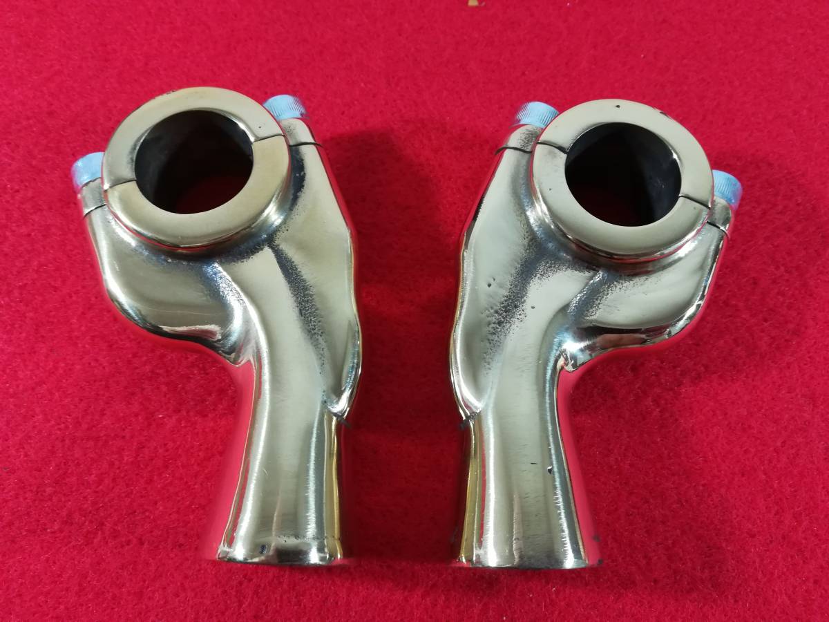 真鍮 ハンドル ポスト ライザー 1インチ ブラス ハーレー ドラッグスター チョッパー ボバー拍卖