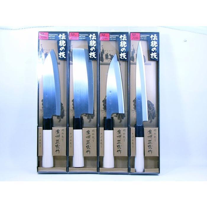 和包丁 関の包丁 濃州正宗作 6種フルセット 白木(菜切/三徳/刺身/出刃/牛刀/ペティーナイフ)/卸/送料無料拍卖