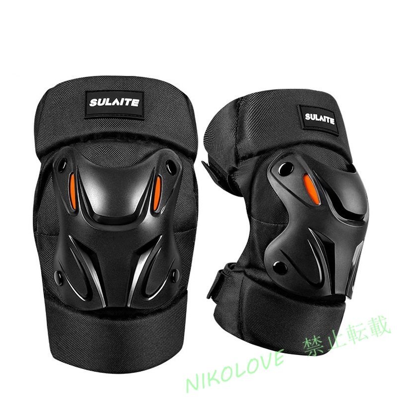 新品 プロテクター膝 保護パッド 膝脛プロテ アウトドアひざすねプロテクター 2個入 膝プロテクター バイク自転車ひざニーガード LC839拍卖