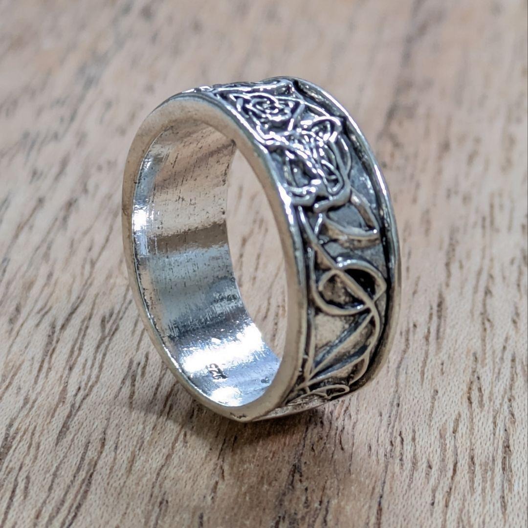 リング 30号 メンズ シルバー 925 刻印 アメカジ 指輪 カレッジリング3拍卖