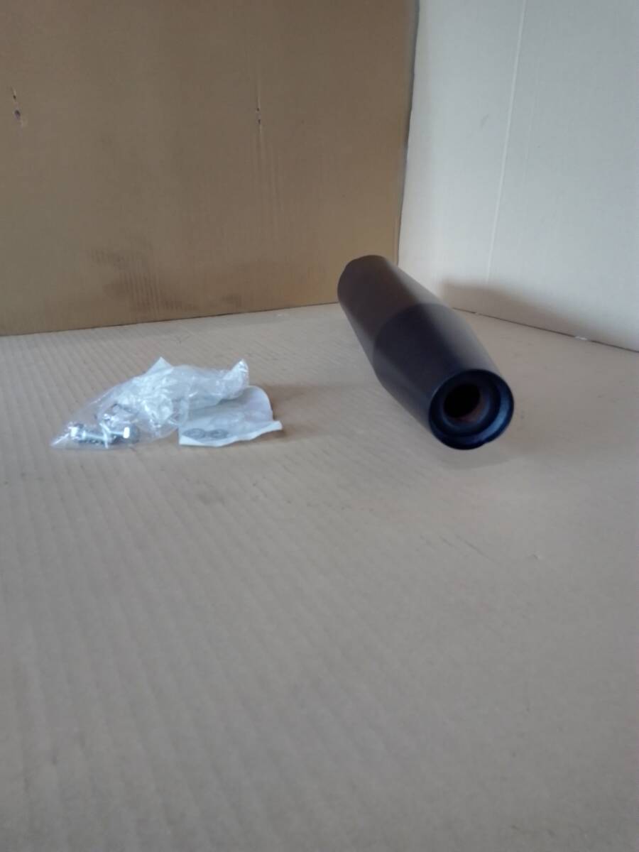 (ENT)★ハーレー純正 スポーツスター用ノーマルマフラー ブラック 未使用 純正取付ボルト付き拍卖