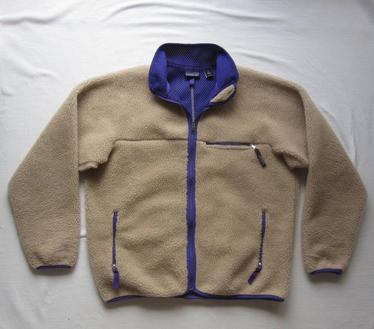☆’92 パタゴニア ベビーレトロカーディガン (XL) 1992 / ビンテージ / グリセード パフボール r2 R4 リズムフーディ patagonia拍卖