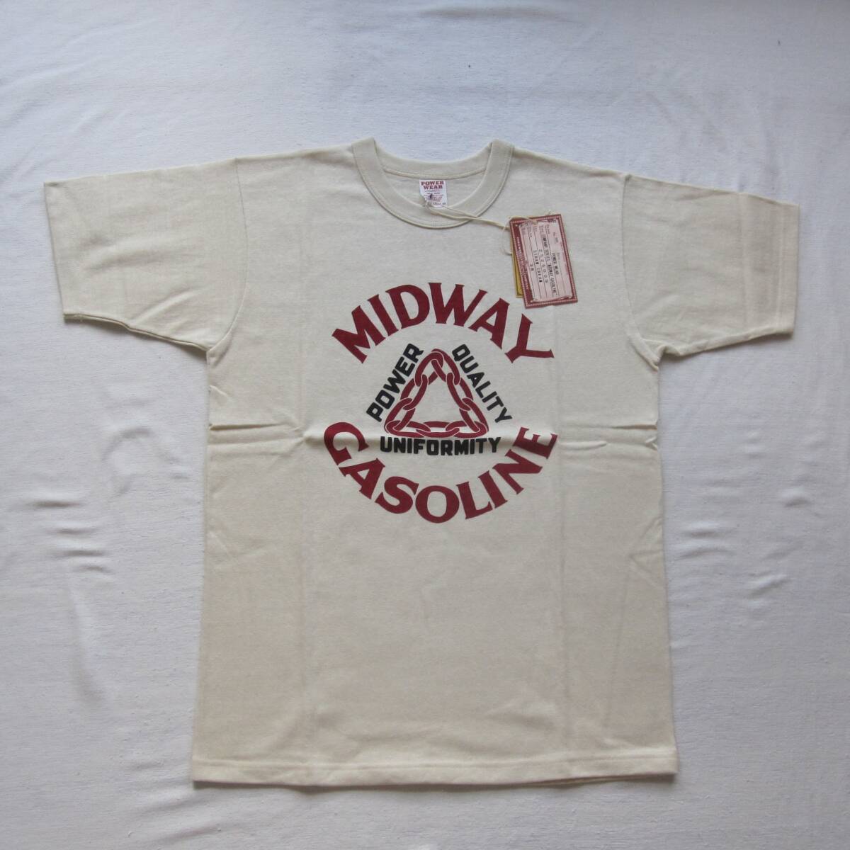 ☆新品 フリーホイーラーズ Tシャツ "MIDWAY GASOLINE" (38) STRAW CREAM <COMPANY SERIES> FREEWHEELERS拍卖