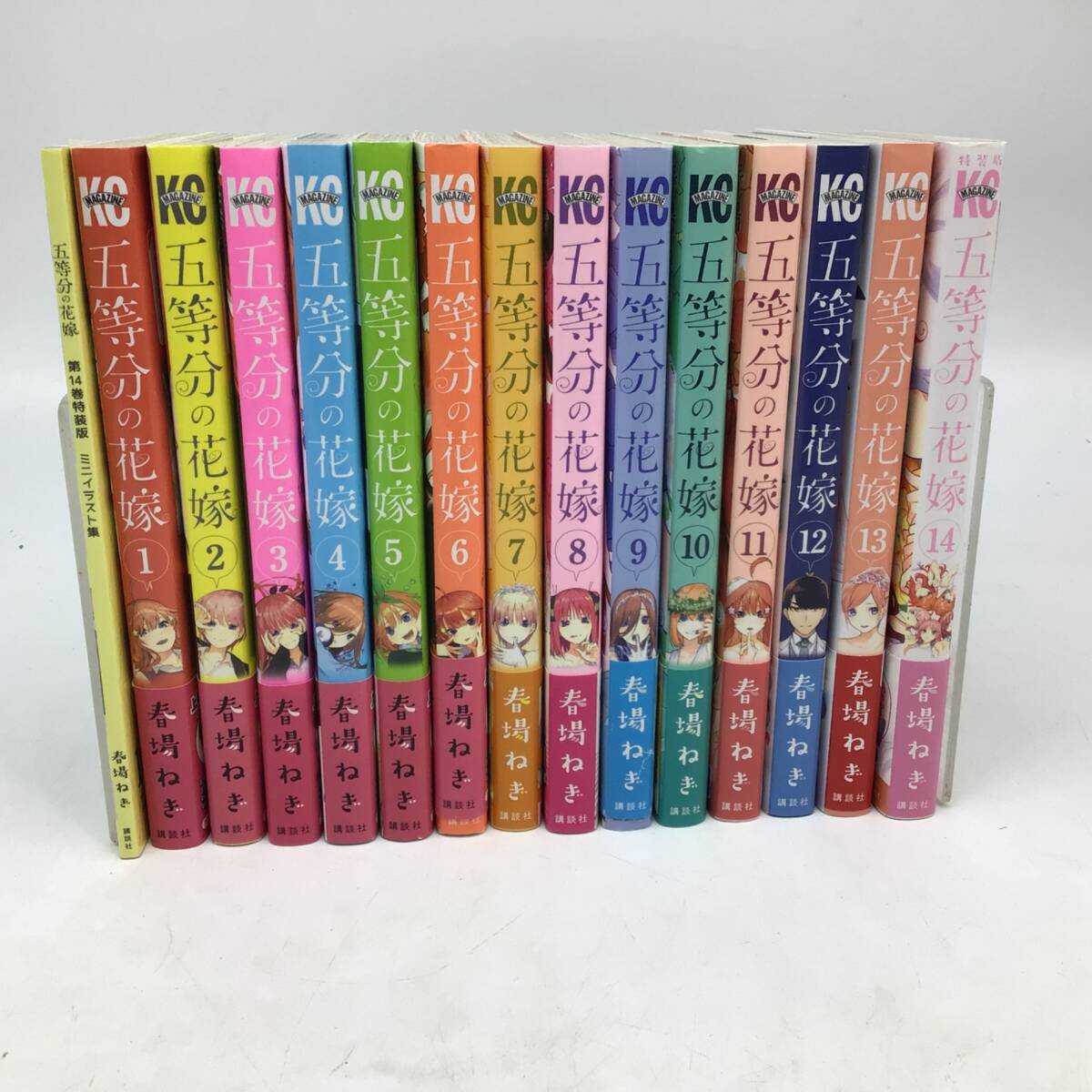 8033 【帯付き・特装版付】五等分の花嫁 全14巻セット+第14巻特装版 ミニイラスト集・ポストカード付き 春場ねぎ 講談社 コミック 漫画拍卖