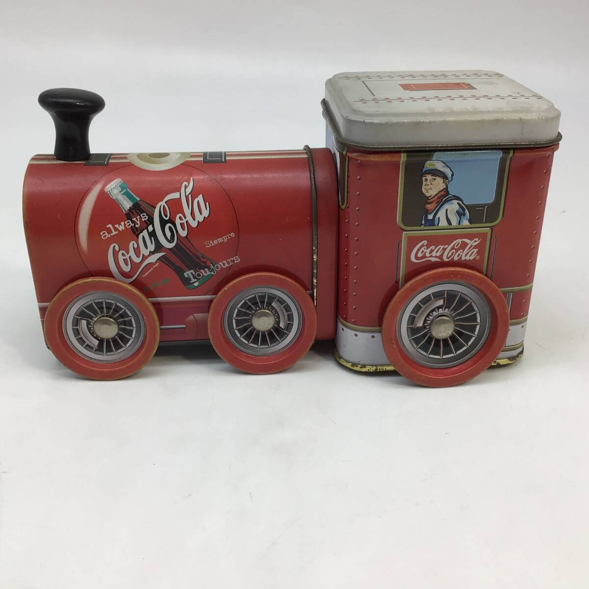 8117 アメリカン雑貨 Coca-Cola コカコーラ ブリキ缶 機関車 汽車 インテリア コレクション ビンテージ レトロ拍卖