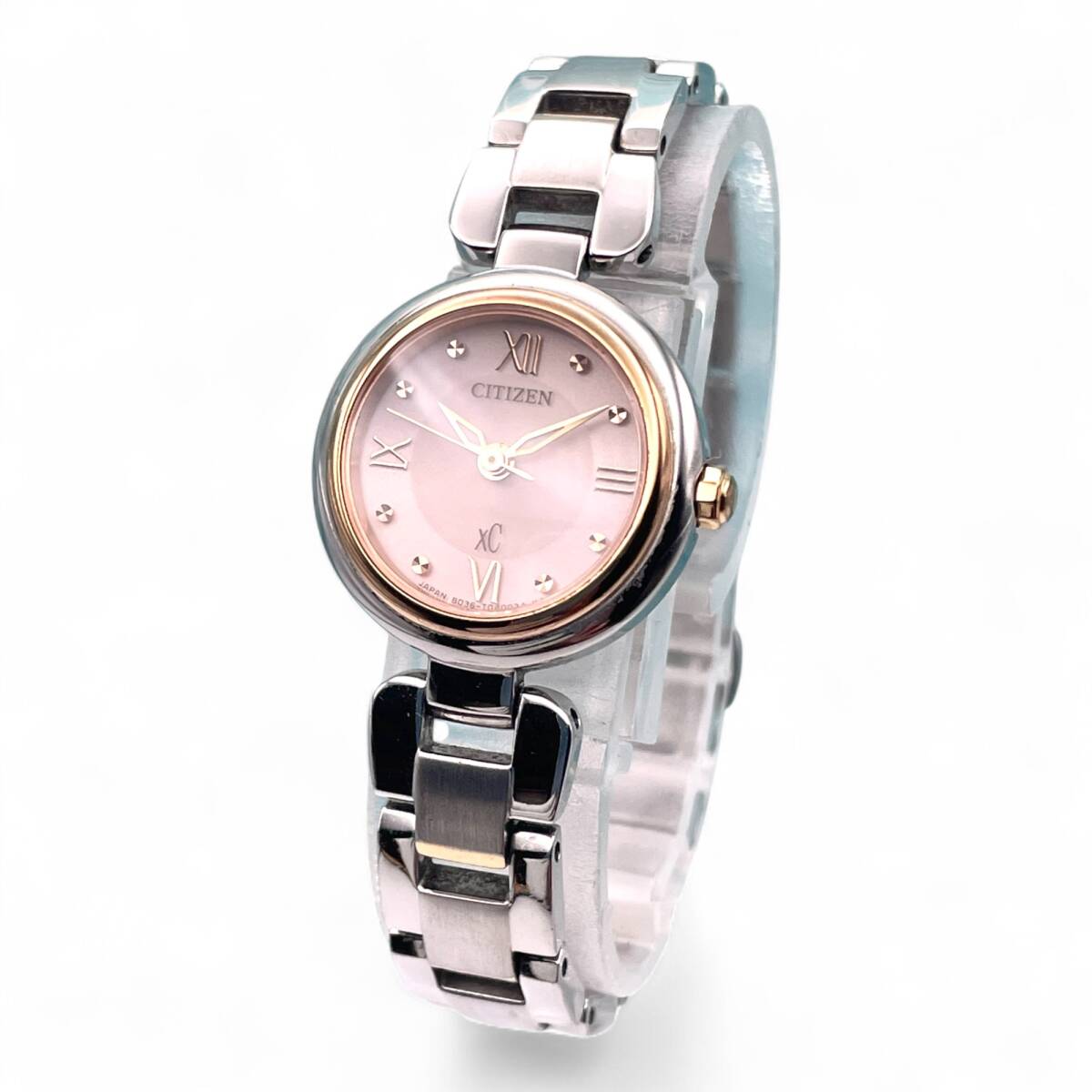 美品■稼働 CITIZEN シチズン エコドライブ XC クロスシー B036-T026826 レディース腕時計 ソーラー充電 コンビカラー 4628-14-90拍卖