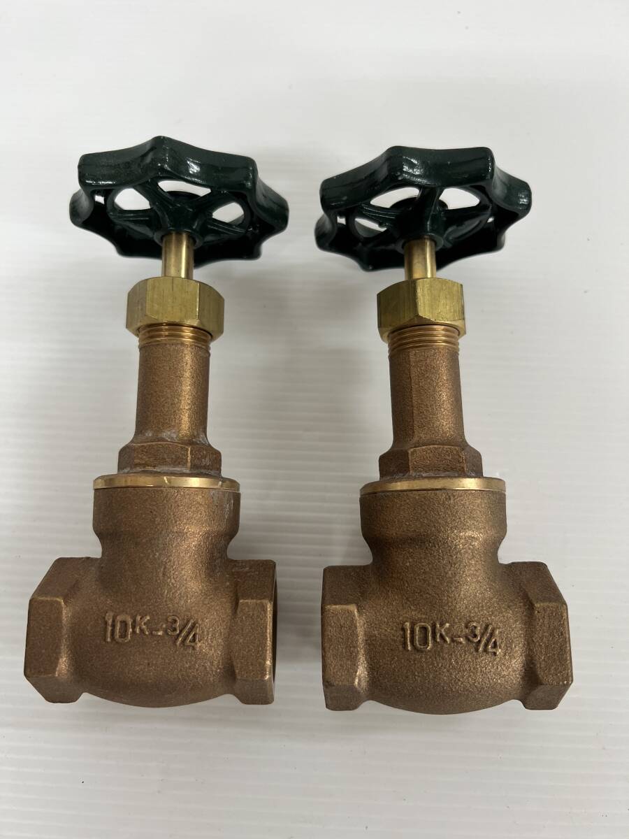 (JT2508)大和バルブ ゲートバルブ 10Kー3/4 2個セット 拍卖