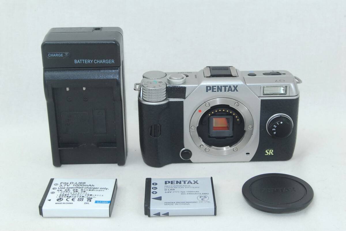 ★良品★PENTAX ペンタックス Q7 ボディ シルバー 大人気機種♪拍卖