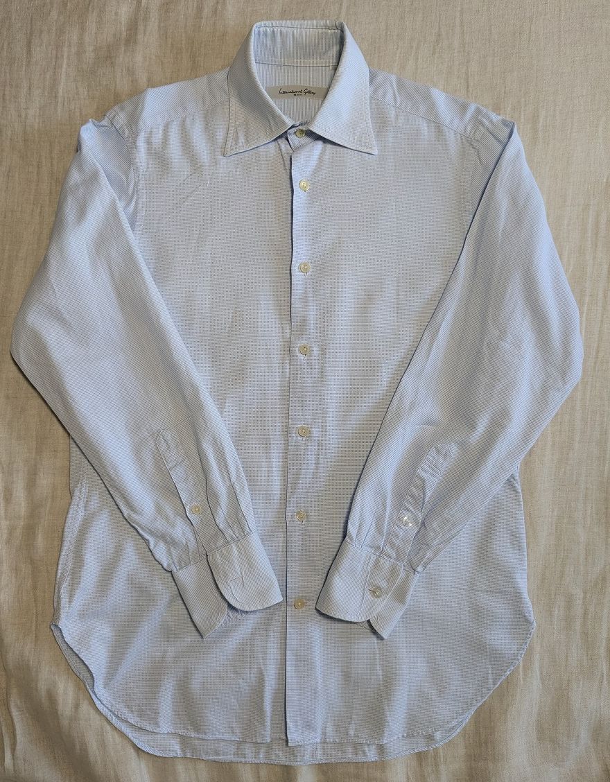 international gallery beams インターナショナルギャラリービームス 長袖シャツ トップス◆コットン100 サックスブルー メンズ 39 15.5拍卖