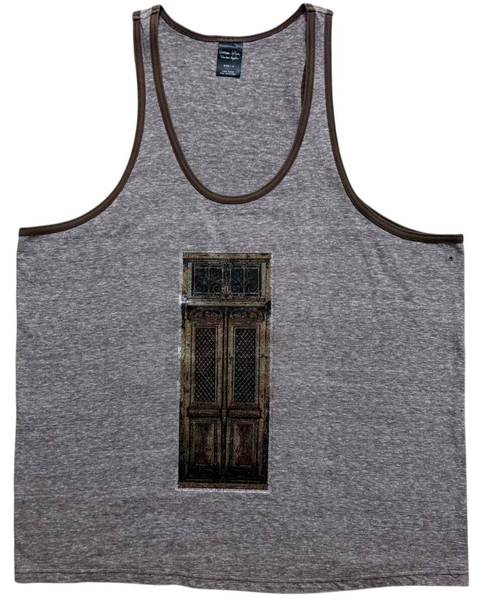 NUMBER (N)INE ナンバーナイン AW03 カート期 graphic グラフィック タングトップ ノースリーブ サイズ4 ブラウン拍卖