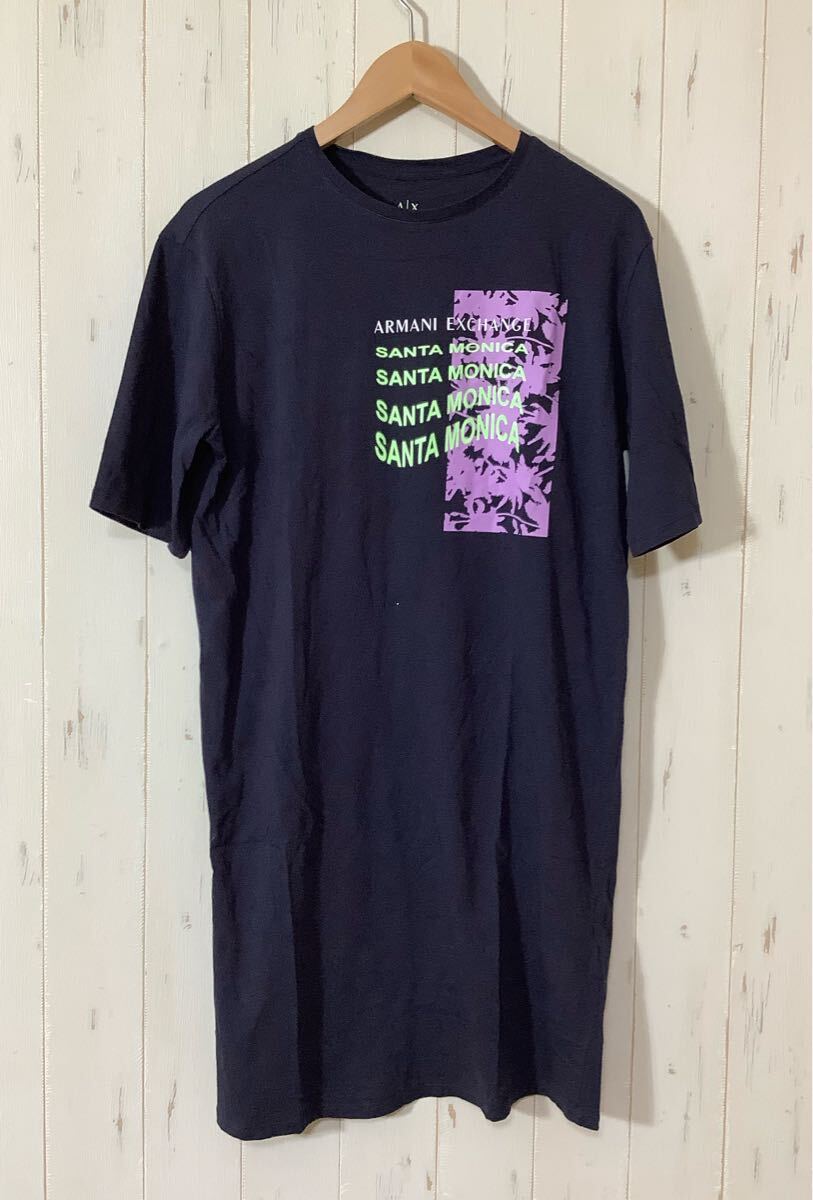 め1665 A/X ARMANI EXCHANGE アルマーニエクスチェンジ ワンピース レディース S ネイビー系 サンタモニカ拍卖