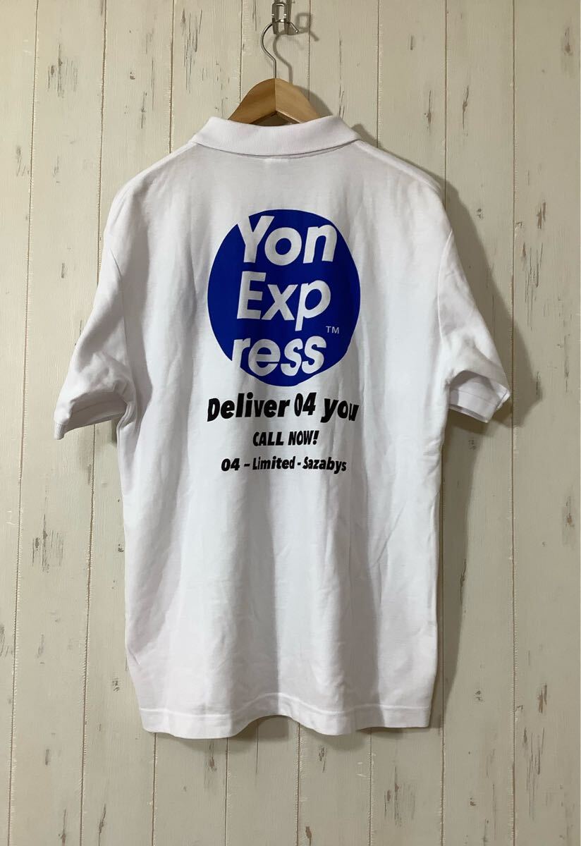 み1700 04 Limted Sazabys フォーリミテッドサザビーズ 半袖ポロシャツ XL ホワイト Yon Expres拍卖