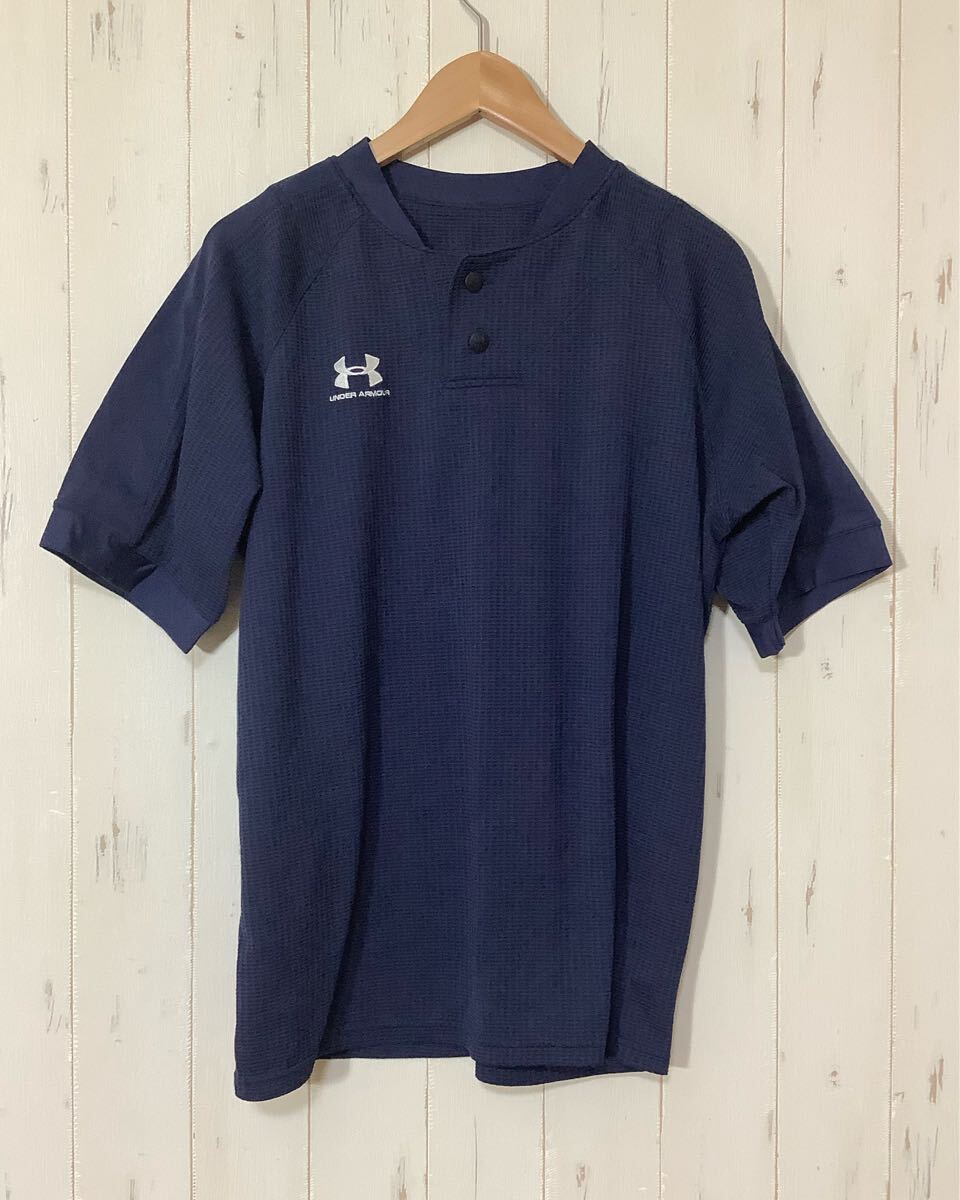 ら1661 UNDER ARMOUR アンダーアーマー トレーニングウェア MD ネイビー 拍卖