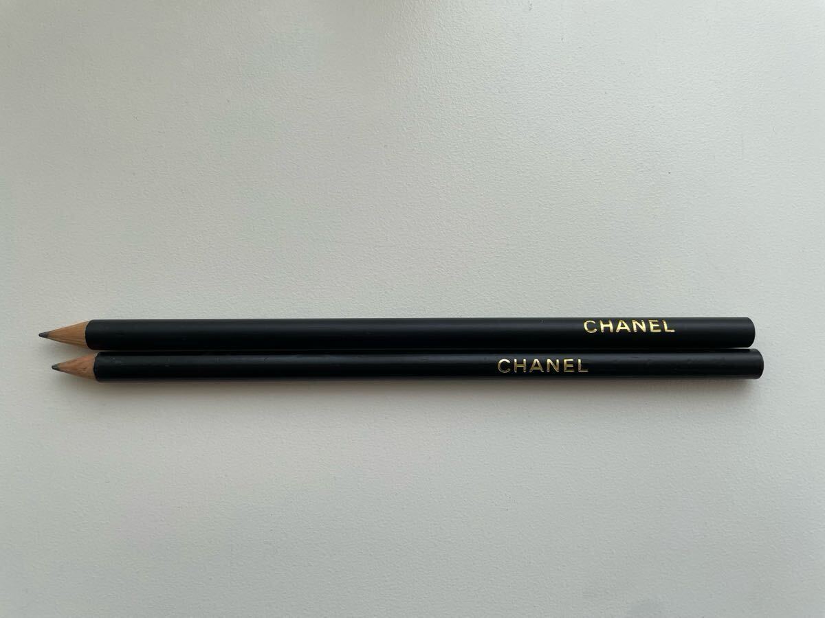 CHANELシャネル ノベルティ えんぴつ2本セット 黒地にゴールド文字 拍卖