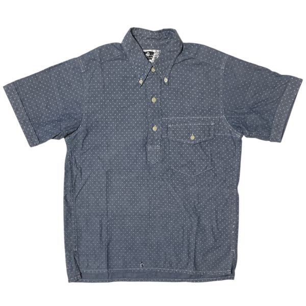 Engineered Garments - 半袖シャツ ポルカドット S エンジニアドガーメンツ インディゴブルー系 プルオーバーシャツ拍卖