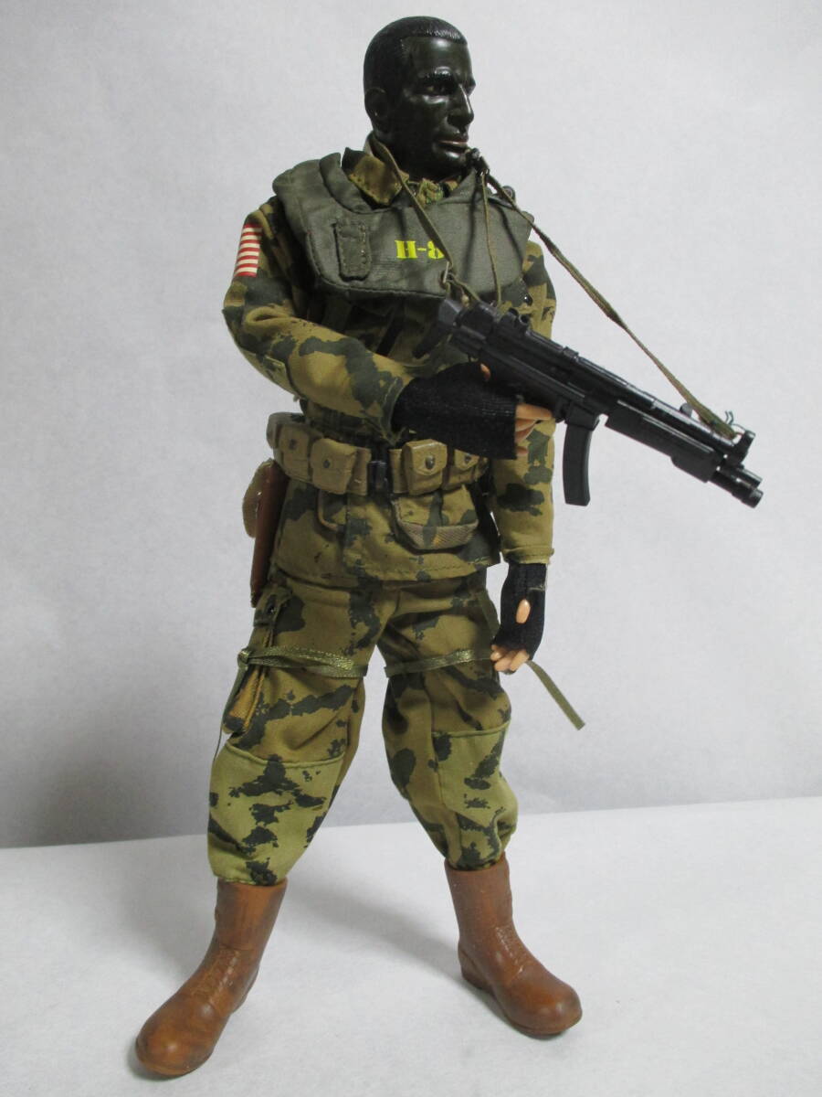 ★1/6 アメリカ軍★黒人戦闘兵士★アクションフィギュア ☆ ミリタリー★メーカー等詳細は不明です★ジャンク品相当として★8-21★拍卖