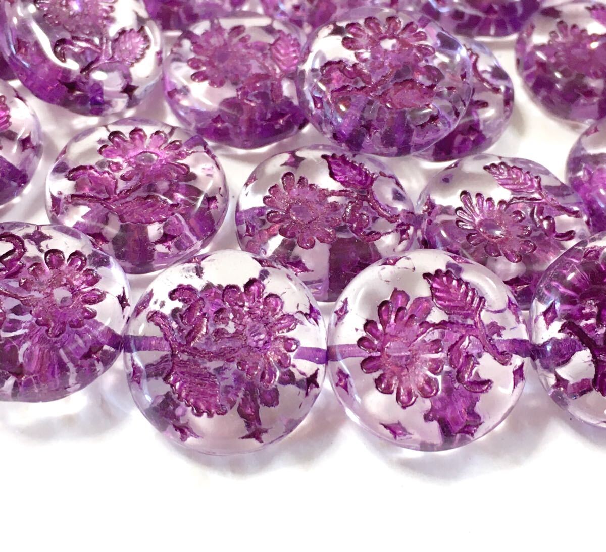 コインフラワー18㎜4個 チェコビーズ cpe拍卖