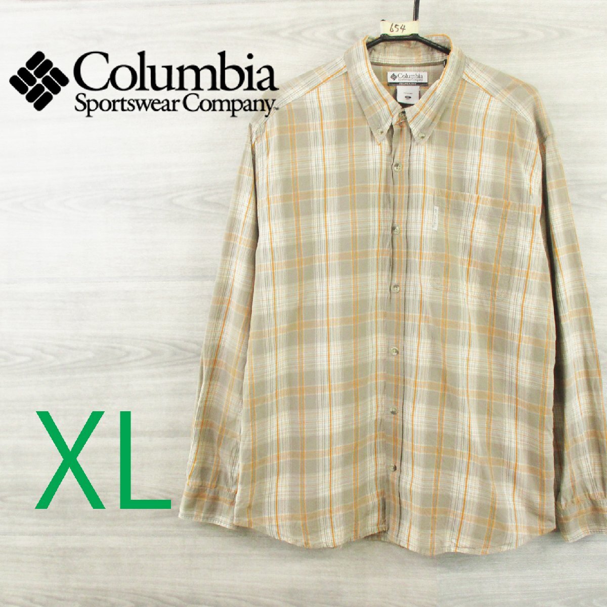 Columbia コロンビア<チェック長袖シャツ ビッグサイズ>M0654c拍卖