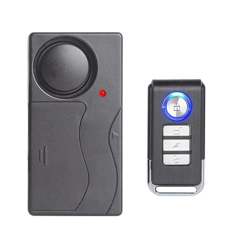 バイク 盗難防止 アラーム 振動感知型 セキュリティー ワイヤレス ブザー 配線不要 リモコン 【送料無料】拍卖