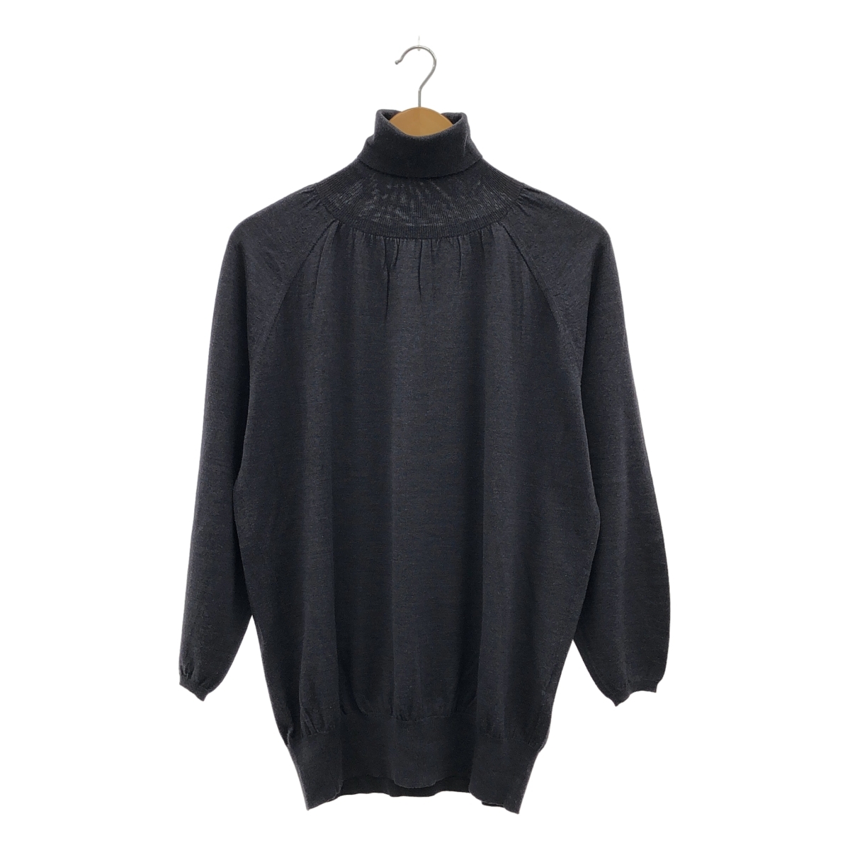 Drawer / ドゥロワー 18G ギャザータートルネックニット拍卖