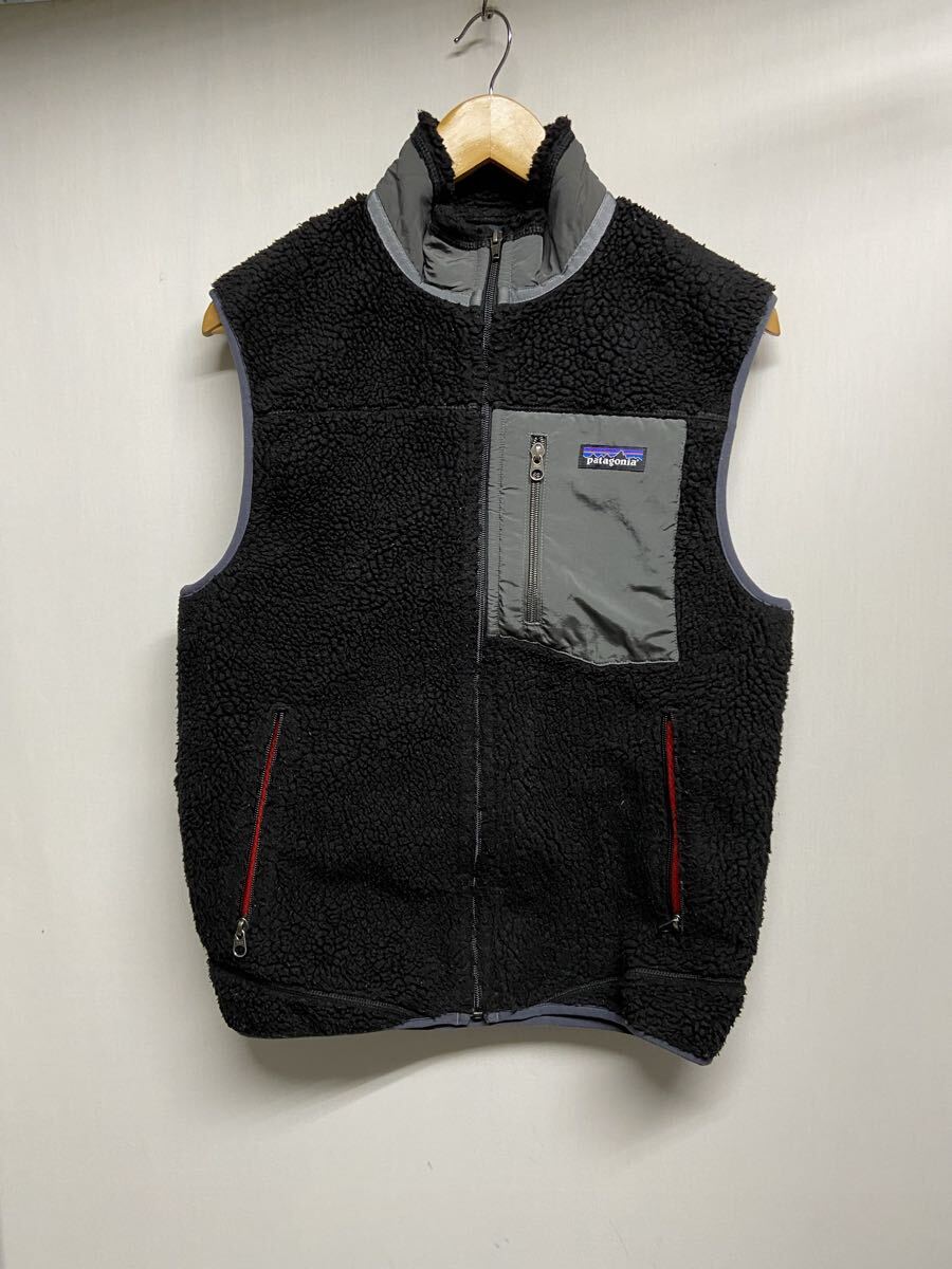 【patagonia パタゴニア】23047FA15 フリースベスト ブラック SSサイズ ポリエステル アウトドア チョッキ 2508oki t拍卖