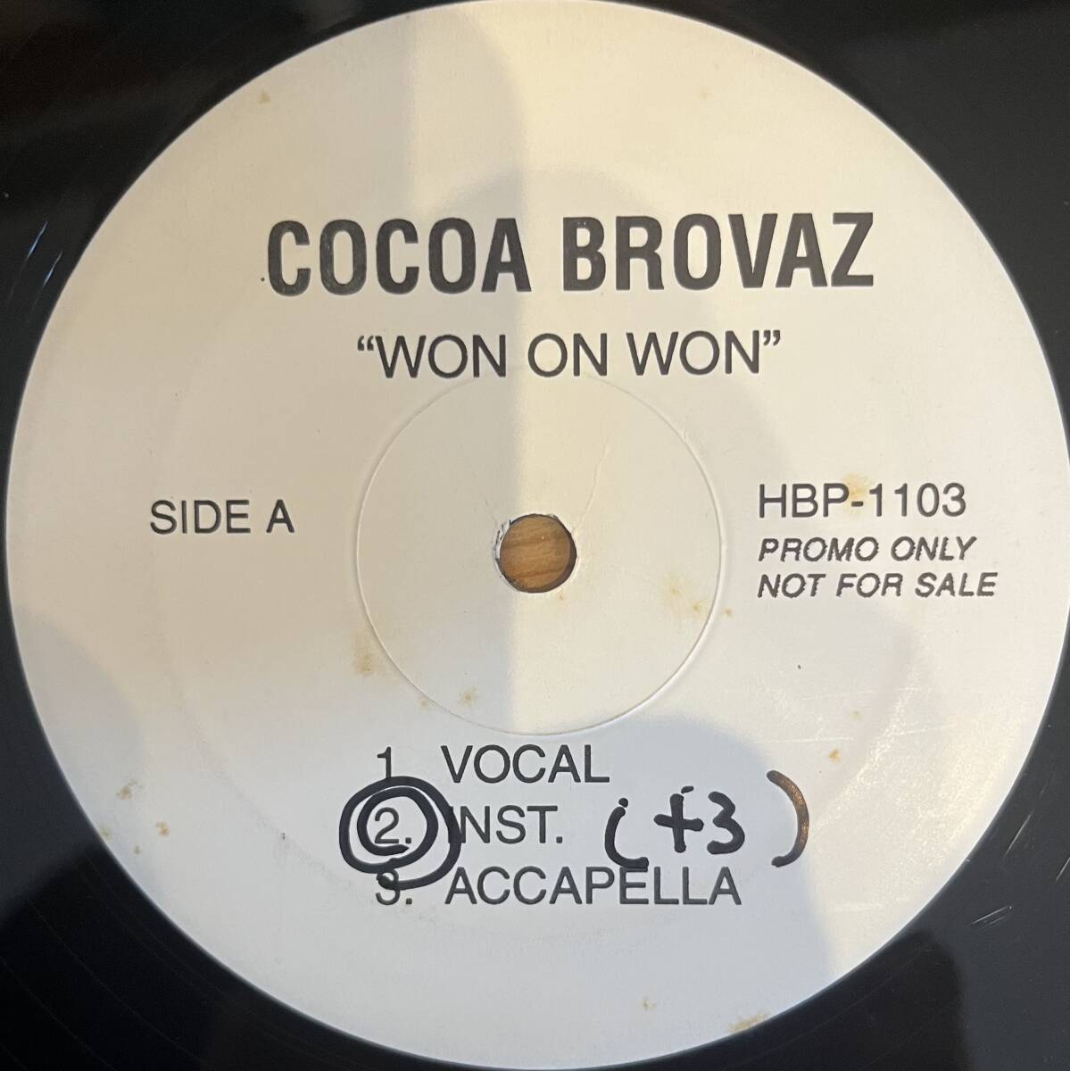 【12】COCOA BROVAZ / WON ON WON b/w TEENAGE LOVE:ホワイト盤プロモ SMIF-N-WESSUN TEENAGE LOVE収録!拍卖