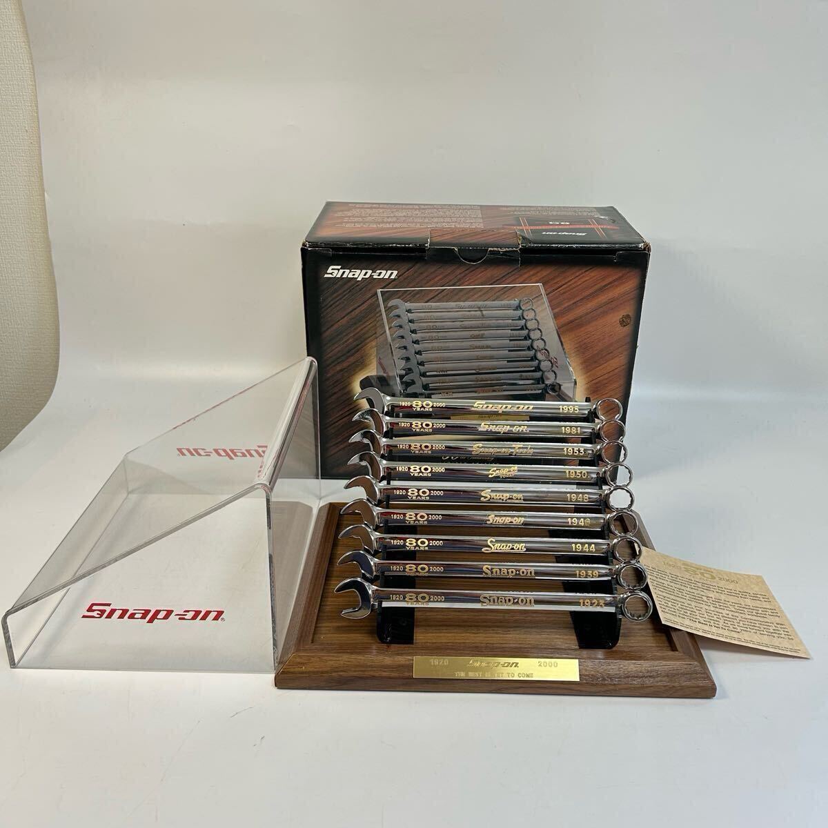 希少 Snap-on スナップオン 80周年記念限定 レンチセット コンビネーションレンチ 飾物 置物 インテリア コレクション 3lou拍卖