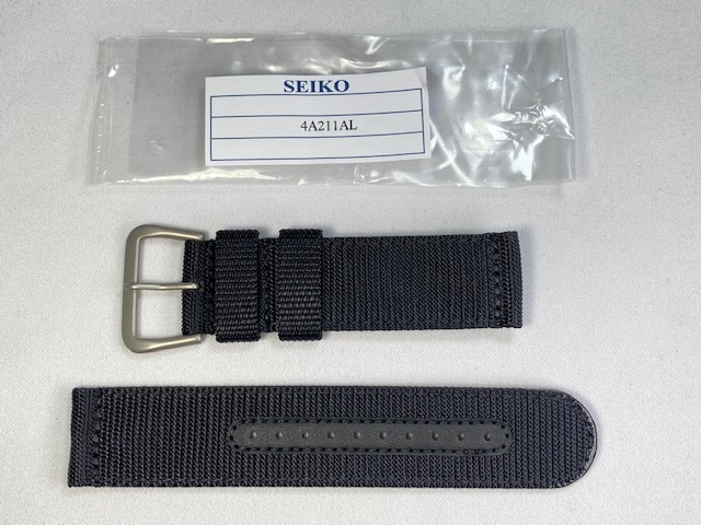 4A211AL SEIKO 22mm ナイロンバンド ブラック SNZG15JC/7S36-03J0他用 ネコポス送料無料拍卖