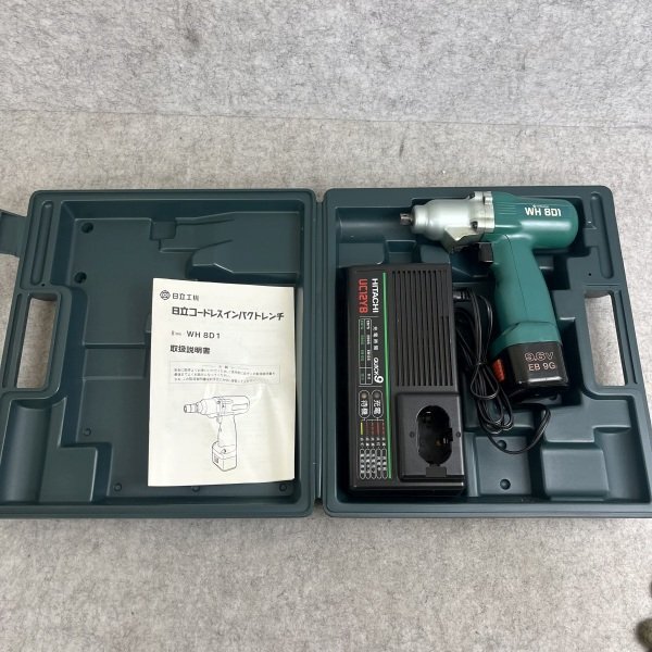 【アウトレット品】 日立工機 コードレスインパクトレンチ 8mm 9.6V 工具 WH8D1(GCK) sp-032-056拍卖