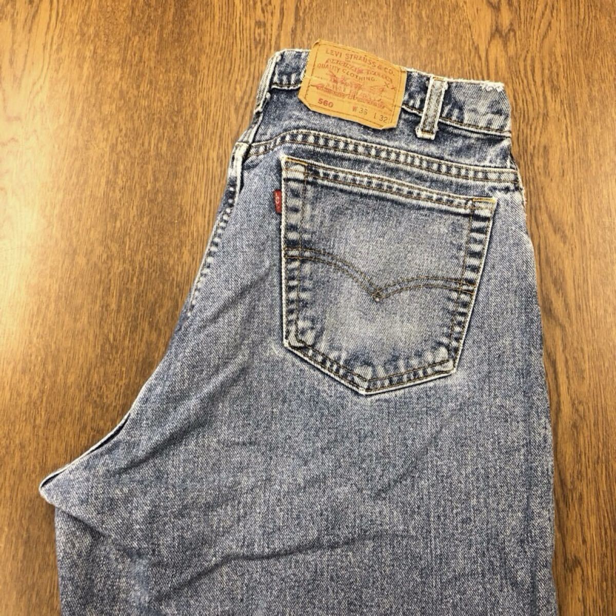 【GH018】USA製 Levi's 560 W36 L32 ジーンズ ジーパン デニムパンツ メンズブランド古着 リーバイス560 米国製 送料無料拍卖