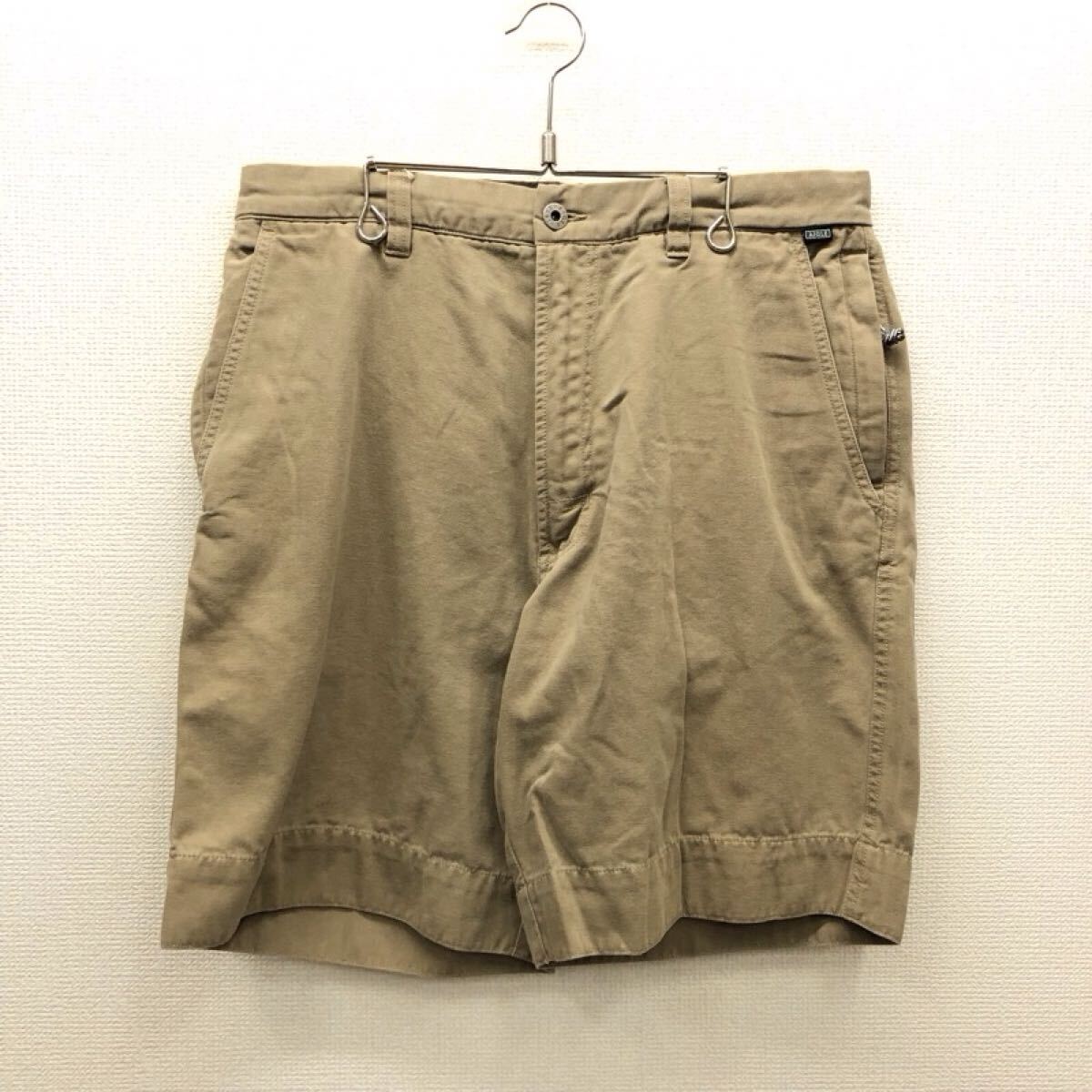 【GH188】AIGLE W34 ワークハーフパンツ ベージュ メンズブランド古着 エーグル ショートパンツ 送料無料拍卖