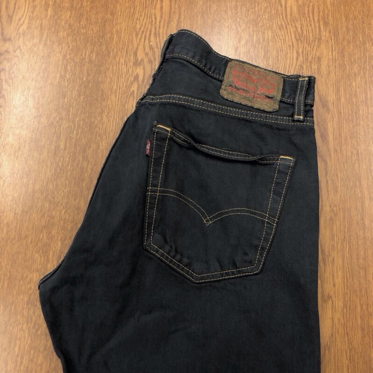 【GH229】Levi's 505 W36 L29 後染め 製品染め ブラック ジーンズ ジーパン デニムパンツ DYEパンツ ブランド古着 リーバイス505 送料無料拍卖