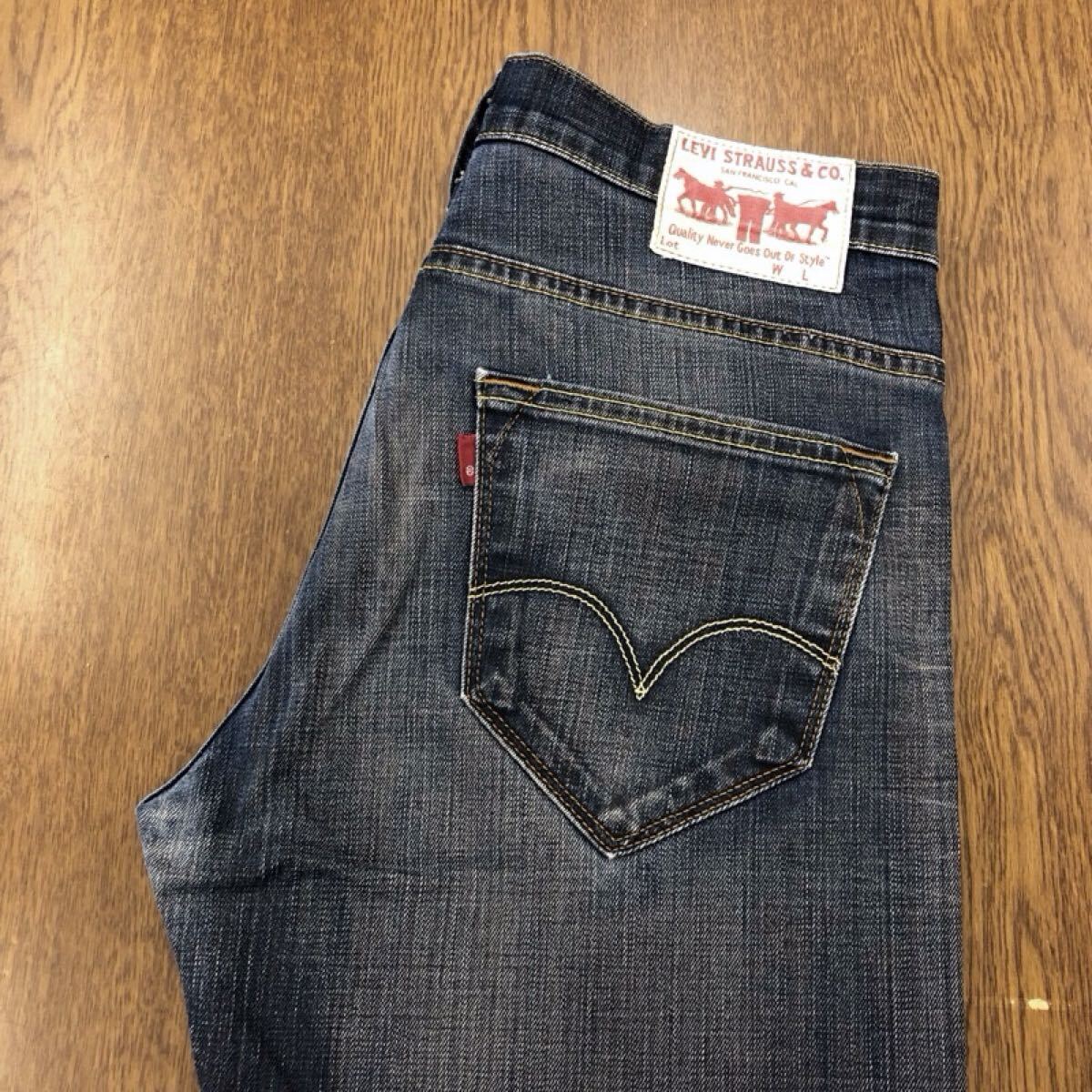 【GH435】Levi's W32 L32 色落ち加工 ジーンズ ジーパン デニムパンツ ストレッチ生地 メンズブランド古着 リーバイス 送料無料拍卖