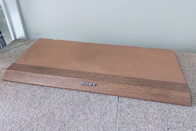 【NY836】非売品 SONY ソニー 展示用パネル 展示台 販売用 展示ラック 木製 ① オーディオ ディスプレイ 台 コンポ AV 販促 拍卖