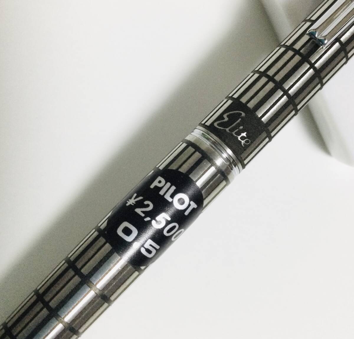 廃番 未使用 昭和レトロ Pilot MP Elite 0.5mm パイロット エリート シャープペン 格子柄 蝕刻 未使用 拍卖