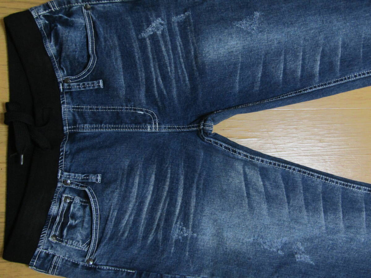 使用特少 特美品 存在感抜群 メリハリある超カッコいい色落ち これから使い込んで頂けます JUKE BOX ダメージ加工 実測31inch前後 メンズ拍卖