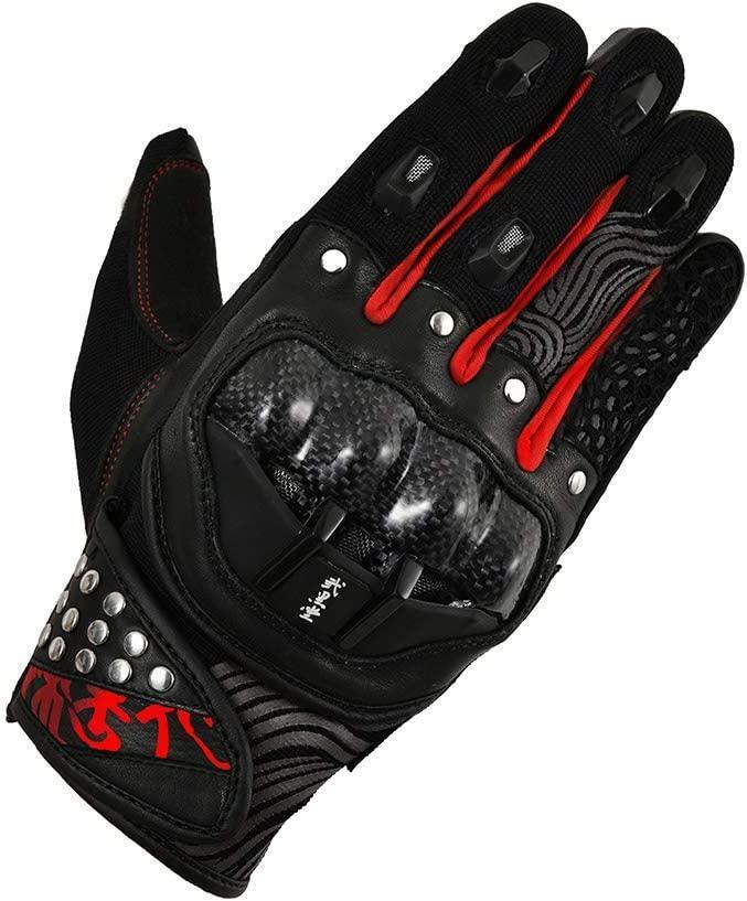 【40%引】(1299)弐黒堂 WBGN-224 BK/RD(L)クール メッシュグローブ拍卖