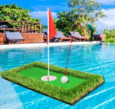 ミニ趣味ウォーターグリーン屋外パッティング練習ゴルフフローティンググリーン拍卖