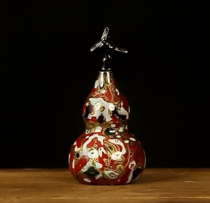 直接販売の真鍮の小さい瓢の色の瓢の家庭装飾工芸品の机の面の置物をします拍卖