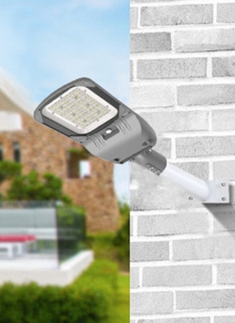 IP66防水スマートコントロール装着可能光センサー街灯高出力農村道路照明街灯明るさ50Wです拍卖