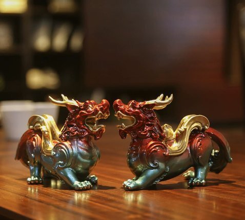 彩銅のダックの猫の置物家の居間の装飾品執務室の装飾品玄関の装飾品工芸品の置物で拍卖